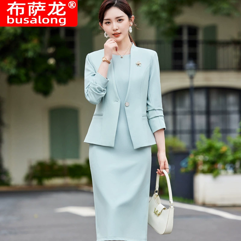 2024 новый стиль Busalong busalong с длинным рукавом профессиональный маленький костюм официально женское пальто комбинезон 89159
