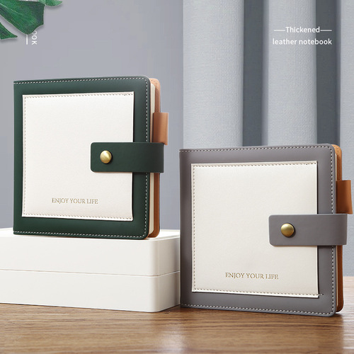 Cute little notebook, portable pocket notebook, mini square notebook, imitation leather hand ledger, small gift wholesale