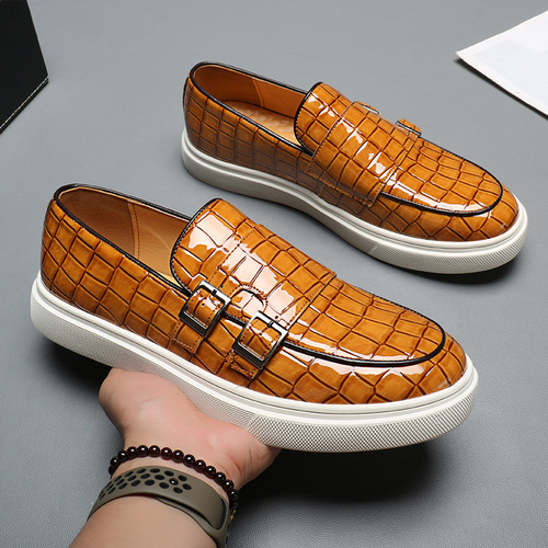 Men's summer breathable  new casual slip-on loafers shoes men's business formal leather shoes for men