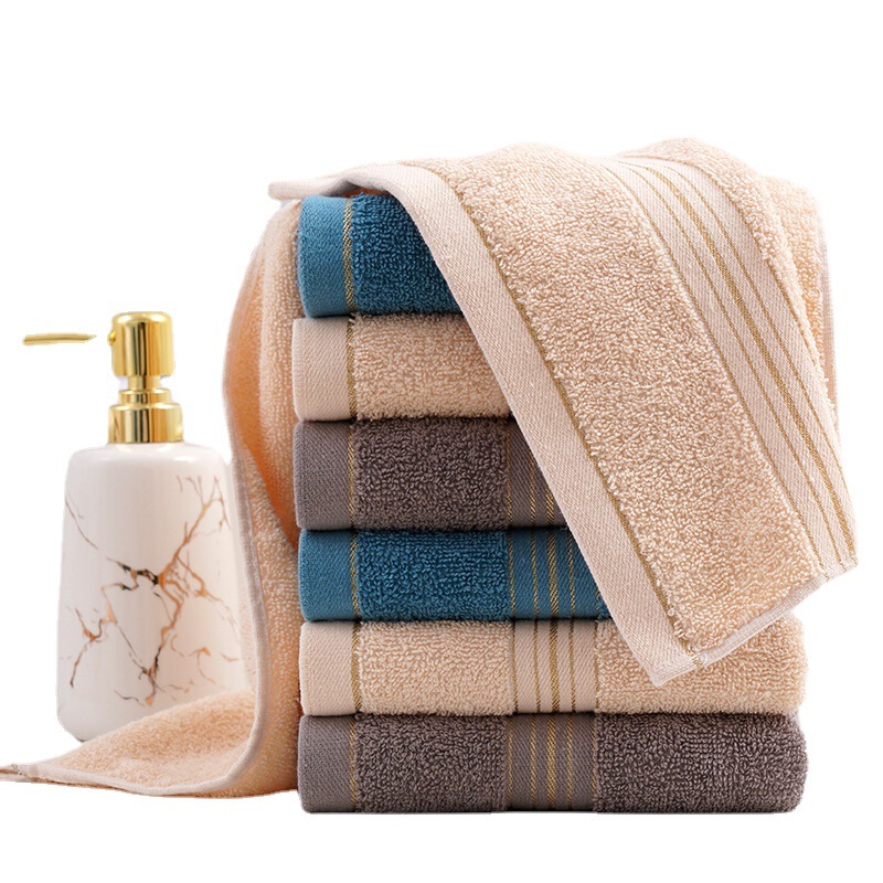 Factory wholesale daily life thick gold edge broken cotton towel soft absorbent face towel gift gift