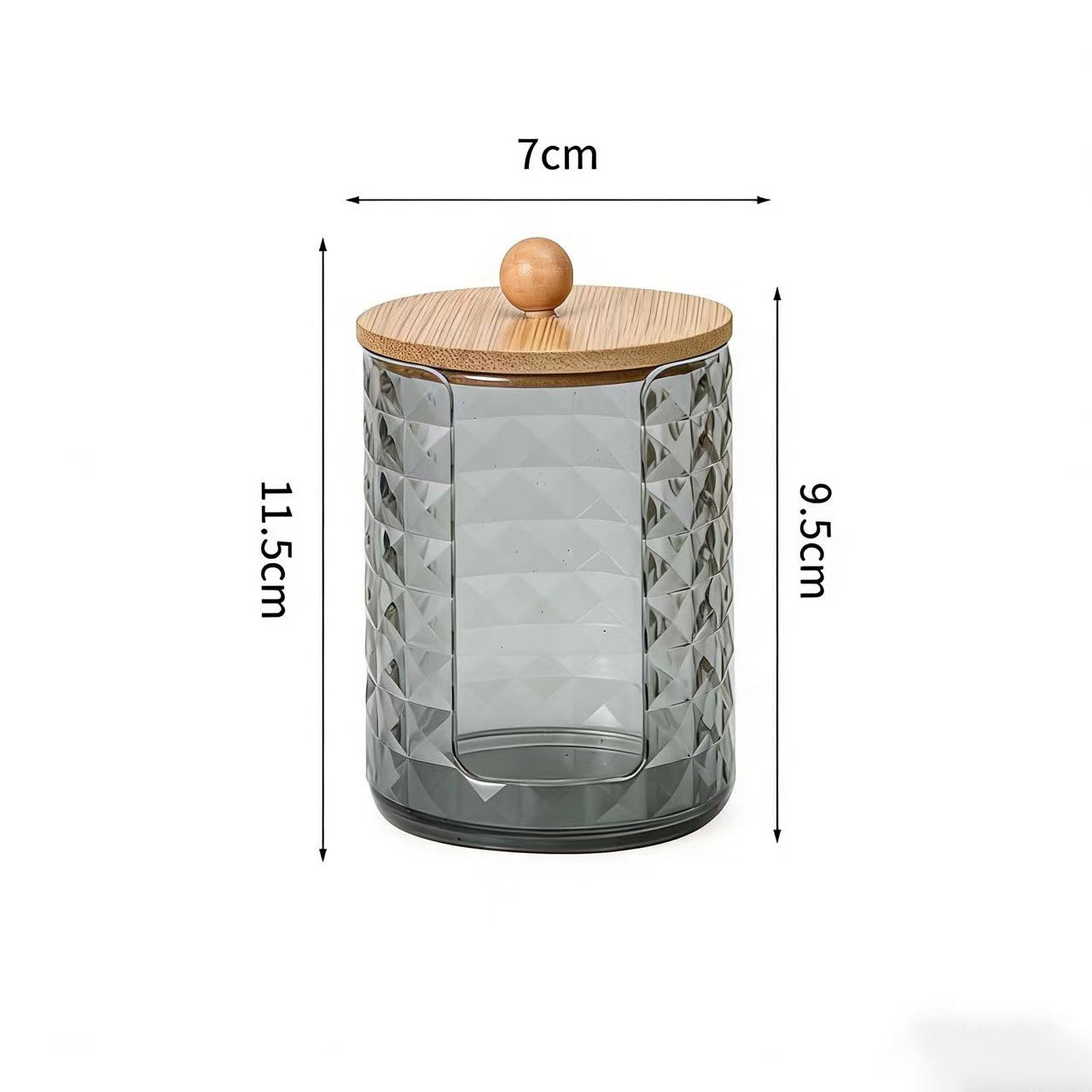 [Tienda de fábrica gris transparente] caja de almacenamiento de algodón acrílico se puede superponer portátil permeable a la ceniza para el almacenamiento de maquillaje doméstico