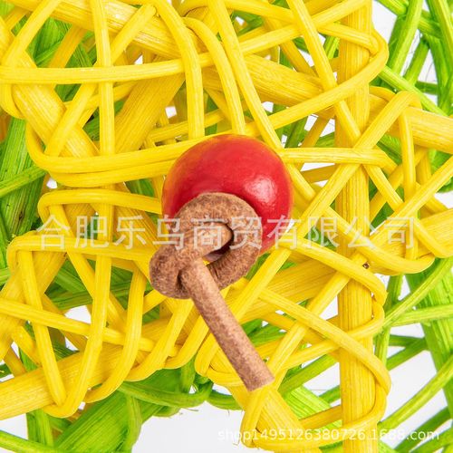 Parrot Toy Bird Supplies Three-Piece Set, Fresh and Simple Combination, Five-Star Twisted Grass Rope Biting Set 