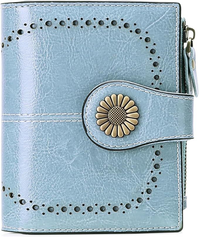 Suphiar personalizado billetera de explosión transfronteriza para mujeres corta Europa y los Estados Unidos cera de aceite bolso de cambio de cuero con tarjeta de cremallera en uno