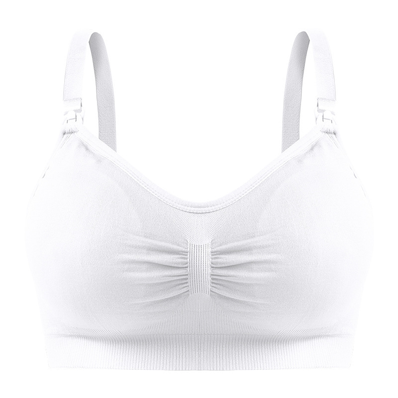 妊婦の無鋼輪前ボタンシームレス大きいサイズの哺乳ブラジャーの授乳調整は産後の授乳ブラジャーの下着を閉じます。|undefined