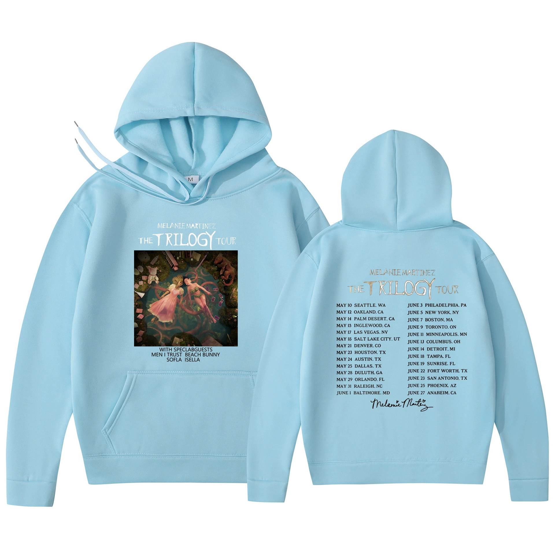 Худи‑пуловер (Foreign Trade) Melanie Martinez «The Trilogy Tour» с принтом, унисекс, размеры S–3XL