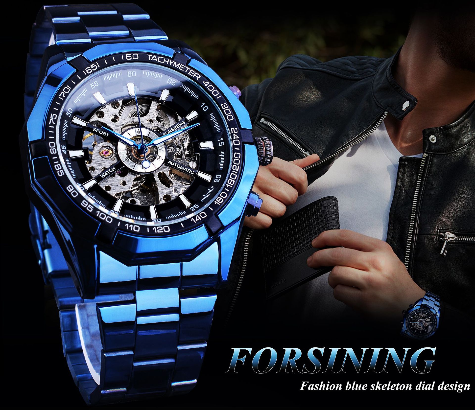 Automatic Mechanical Watch For Men With Waterproof Glow Design_voghion.com