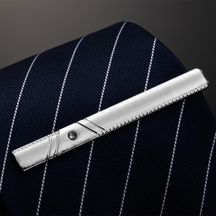 Silver and Gold Tie Clip with Hollow Design for Men's Business Formal Wear Tie Accessory Gift for Men and Women Trendy Pin