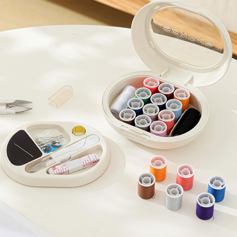 Nueva caja de costura magnética para el hogar, kit de costura práctico de alta calidad, mini juego portátil, herramientas de costura, costura de dormitorio