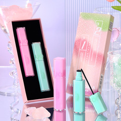 尤莉尤拉睫毛膏套盒防水防汗卷翹細刷頭速干不暈染睫毛打底膏定型