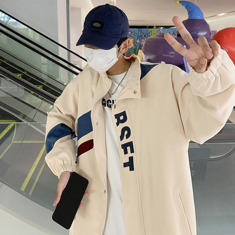 Chaqueta de estilo americano otoño personalizado de moda nueva chaqueta de los hombres de gran tamaño nacional moda frito calle Chaqueta estilo de gama alta