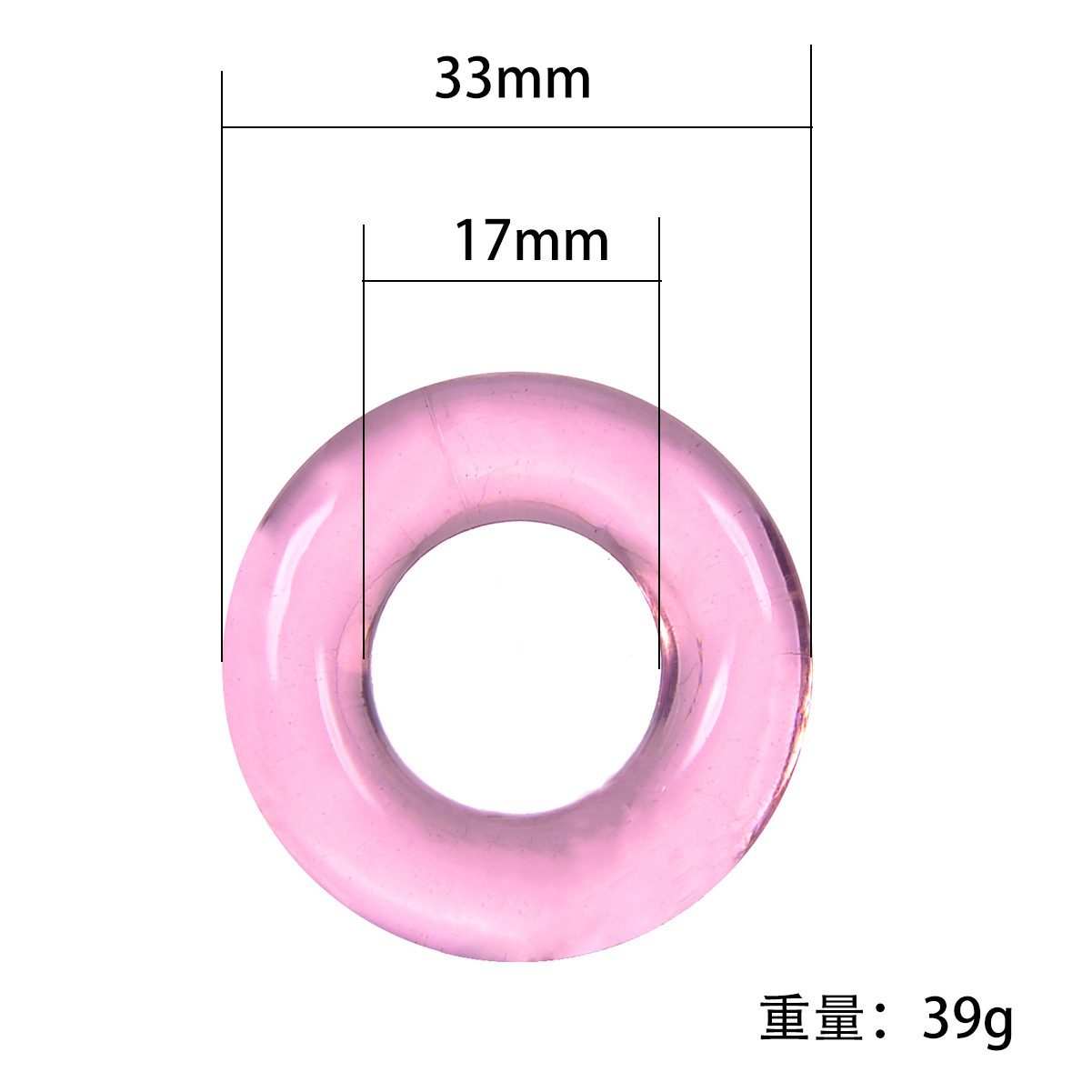 Caterpillar Crystal Delay Ring TPE Locking Sun Ring Adult Toy — detail image 53