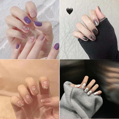 合集假指甲成品 可愛美甲貼穿戴美甲指甲可拆卸假指甲片24片nails