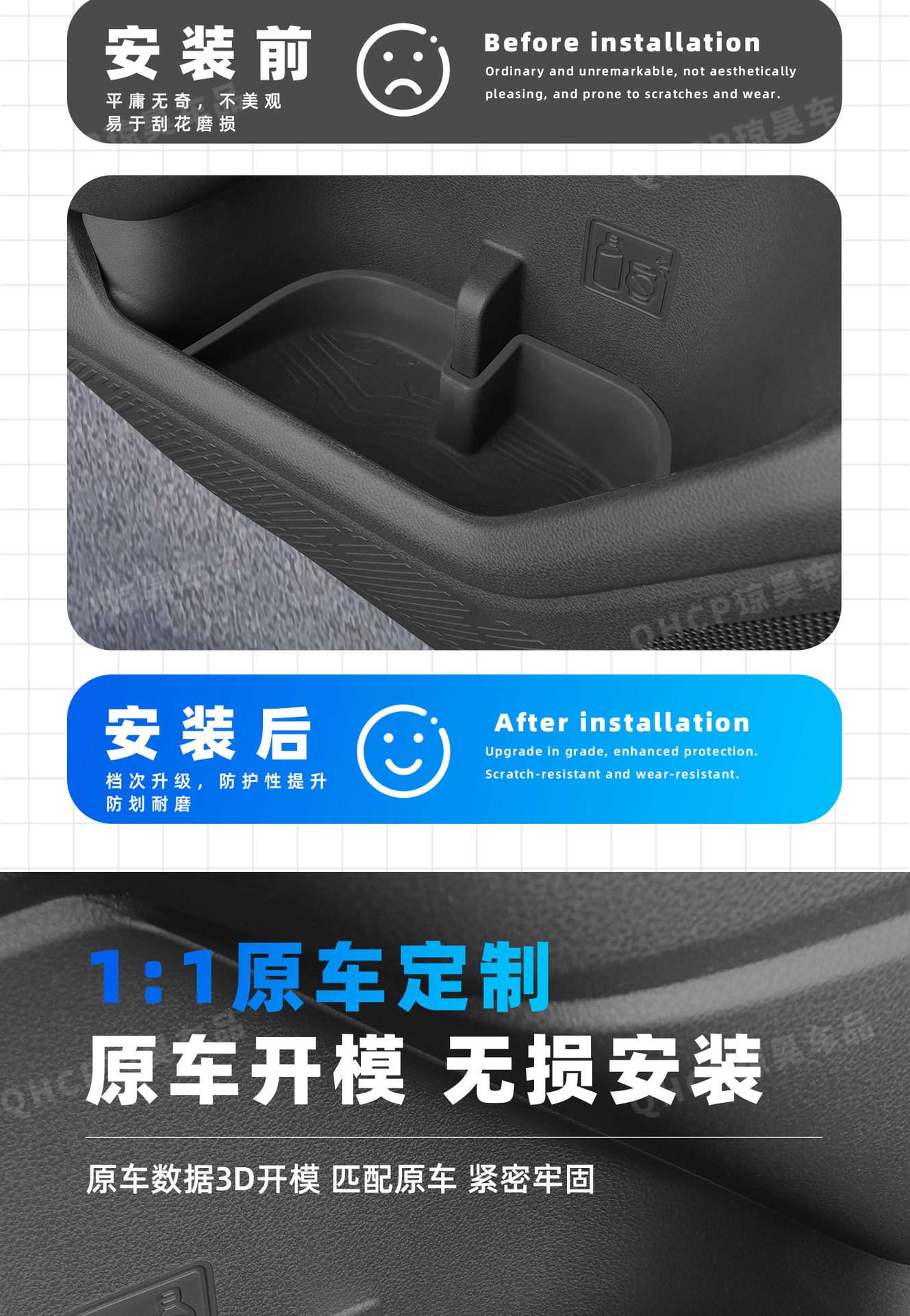 19-26 Models Subaru Forester Xubao Silicone Car Door Storage Box Car Storage Organizer Car Accessories