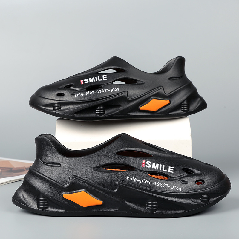 Sandalias para hombres 2024 moda antideslizante al aire libre aumentando la sensación de pisar zapatillas de pie sandalias ligeras transpirables