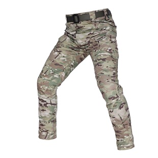 Cross-border military fans tactical pants men's iX7X9 camouflage plaid pants 511 training wear-resistant waterproof tooling multi-bag pants
