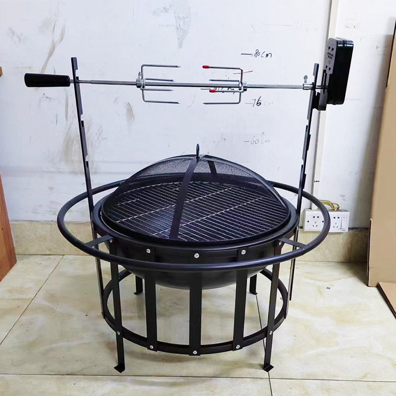 Fabricante de origen con grupo electromecánico horno automático parrilla multifuncional parrilla redonda horno de barbacoa de barbacoa de 22,5 pulgadas