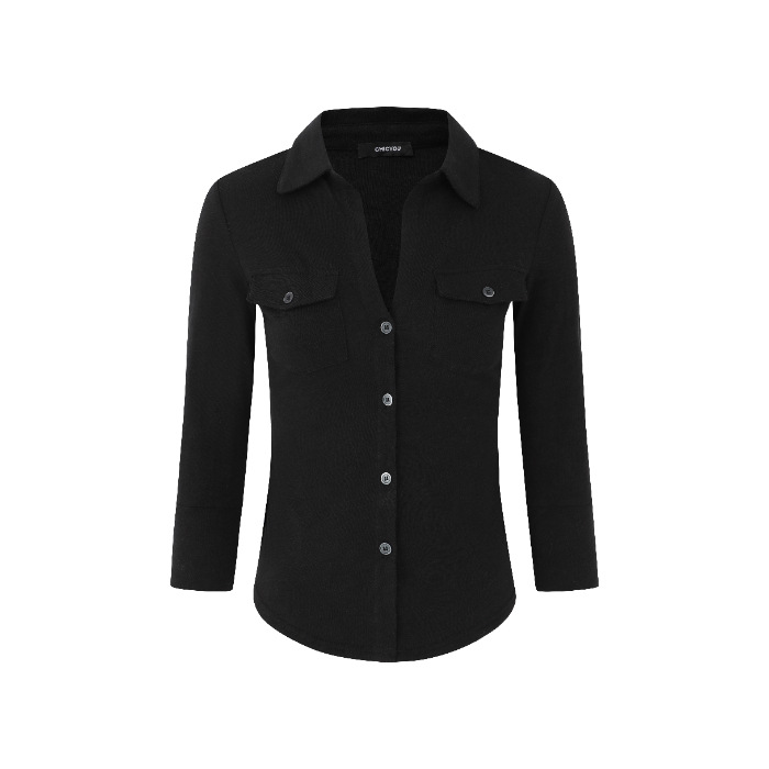 気質純欲風セクシー襟長袖シャツ女子学生春秋修身ウエストシャツ白いカーディガン上着