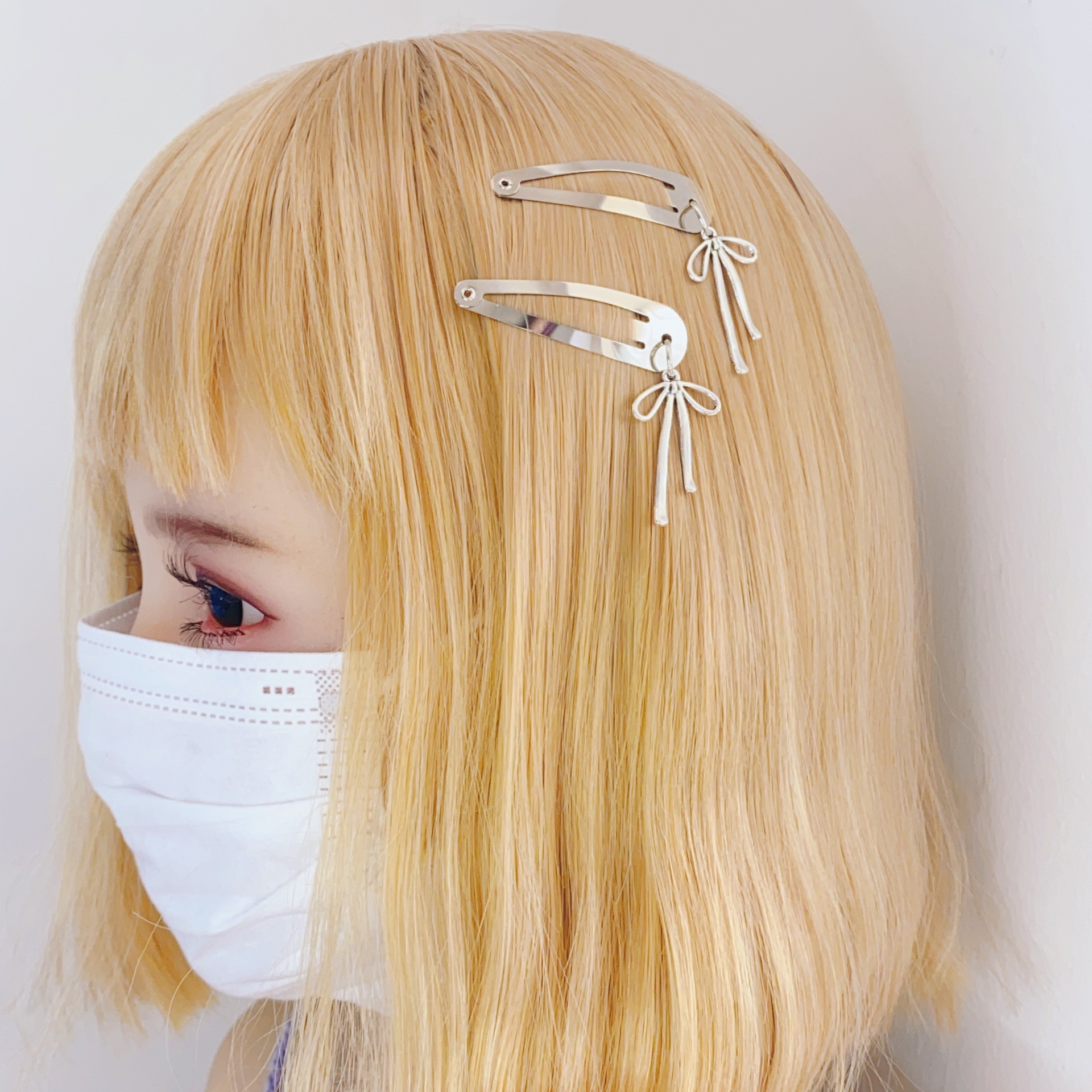 14g Weight Charm Hair Clips Hair Accessories Type 1 Pair Quantity Holiday, Street Occasion Alloy Material Bow Knot Pattern All Seasons Season Women's Gender Y2K, Sweet Style Y2K Sweet Women's Bow Knot Alloy Charm Hair Clips 2