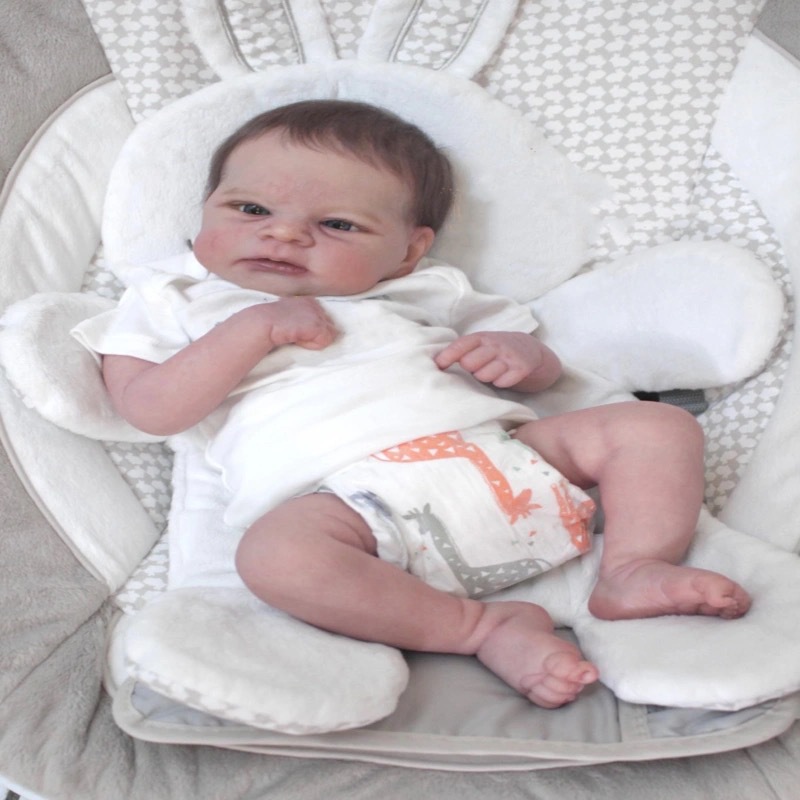 49 cm ELIJAH simulación bebé recién nacido renacimiento muñeca Amazon EBAY JOOM fuente
