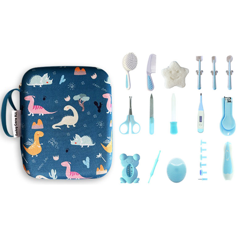 Exportación de dibujos animados para niños amineras de uñas eléctricas peinado tijeras cepillo de silicona alimentación set de baño y cuidado