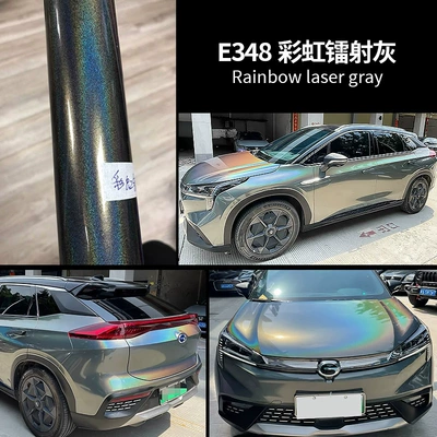 Rainbow Laser Black and White, Auto Color Change Film - rainbow-laser-gray-152m-17m
