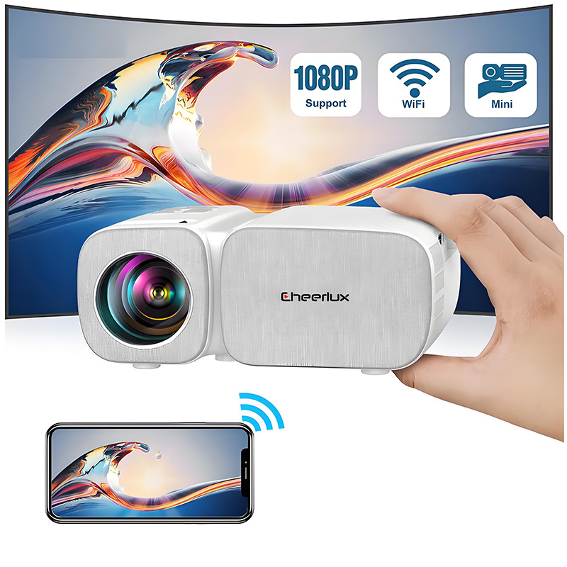 Cross-Border Projector Wifi Wireless Projector Office Bedroom Home Android Smart Screen Projection Large Screen