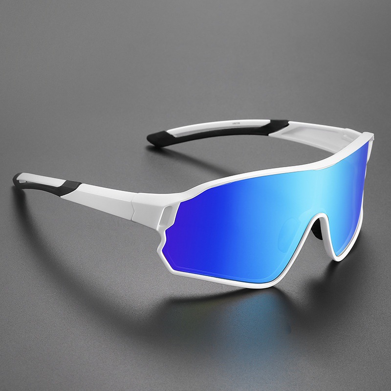 Gu Niu 2024 New Style Cycling Sunglasses Fishing Sunglasses Colorful Men's One-Piece Sports Sunglasses Outdoor