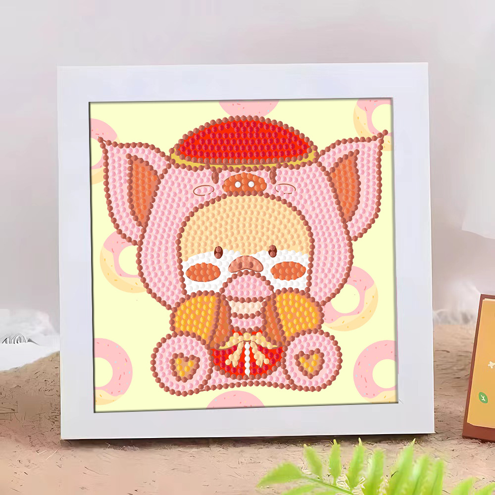 Diamante infantil DIY hecha a mano con material de marco paquete de dibujos animados Sanliou pegatinas de diamante regalo al por mayor pinturas de mampostería