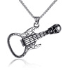 Accessory stainless steel, retro guitar, men's bottle opener, pendant, necklace, chain, wholesale, new collection