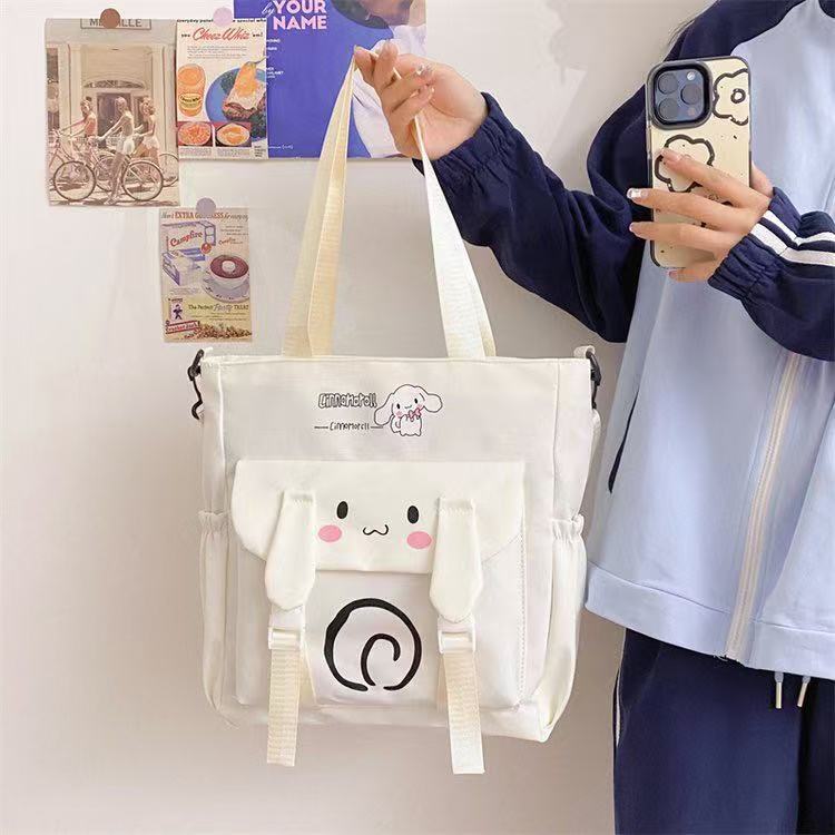 2024 estudiantes bolso de estilo explosivo simple y de gran capacidad nuevo bolso de mensajero de un solo hombro de moda para mujer bolso de viaje