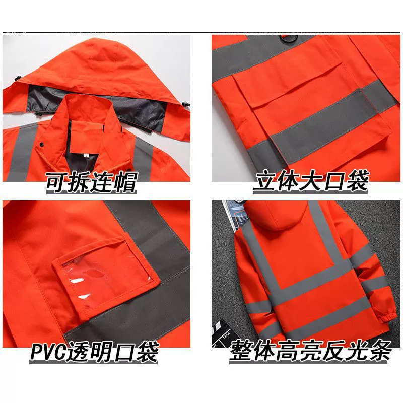 Retroreflective demi-season thin jacket for leisure