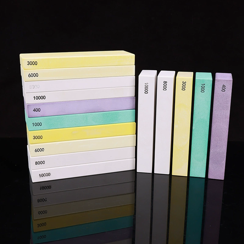 Точильный камень для заточки стальных ножей, тонкий белый корундовый масляный камень, камень для бритвы, зеркальное литье с высокой зернистостью.