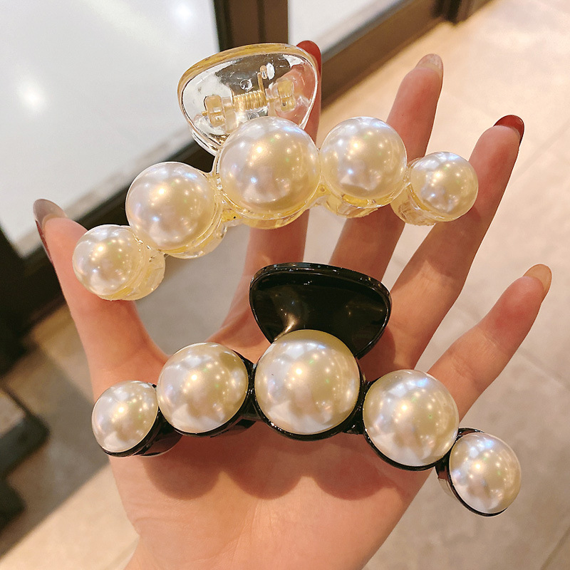 Fermaglio a artiglio con perle stile coreano per capelli_voghion.com