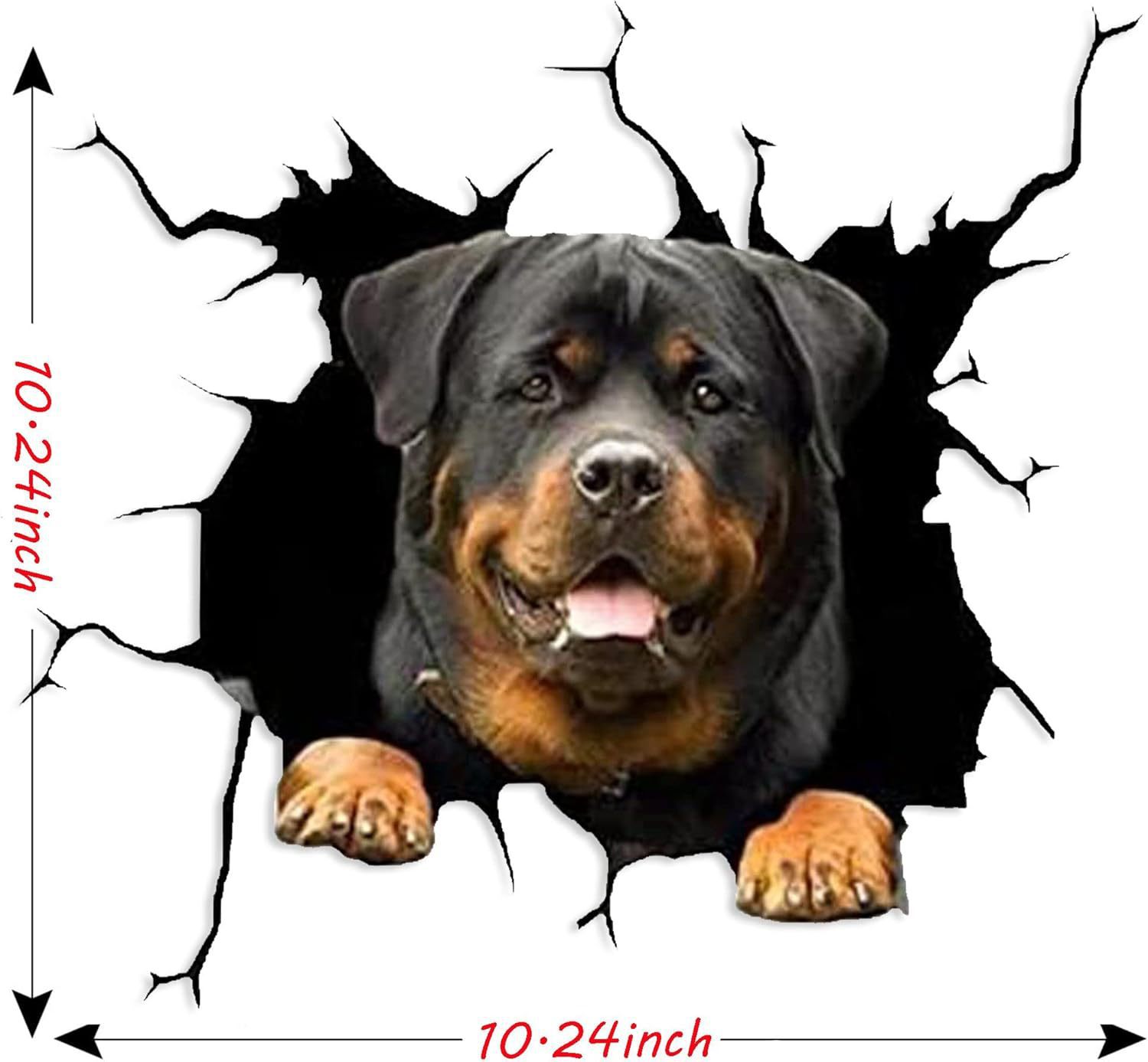 Transfronterizos muchos perros Labrador 3D animal auto decoración pegatinas vinilo ventana pegatinas parachoques