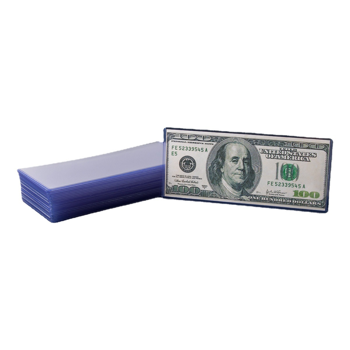 PVC35PT billetes conmemorativos RMB caja transparente de coleccionista de billetes de dólar cubierta protectoras cubierta de tarjetas al por mayor