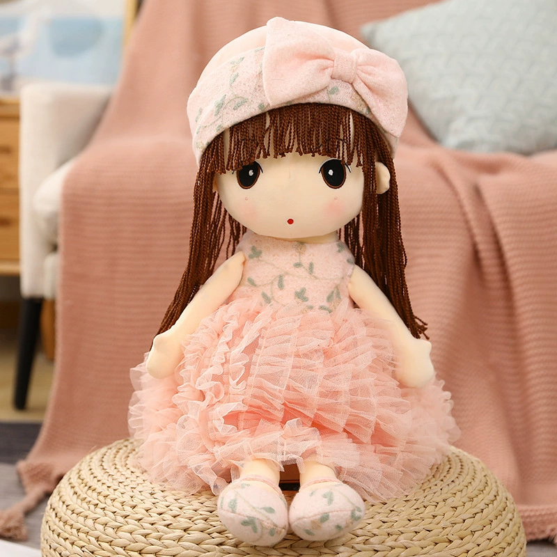 Knitted lace children's doll, Birthday gift