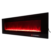熱銷歐美50英寸嵌入式仿真火焰LED裝飾電子壁爐取暖器fireplace