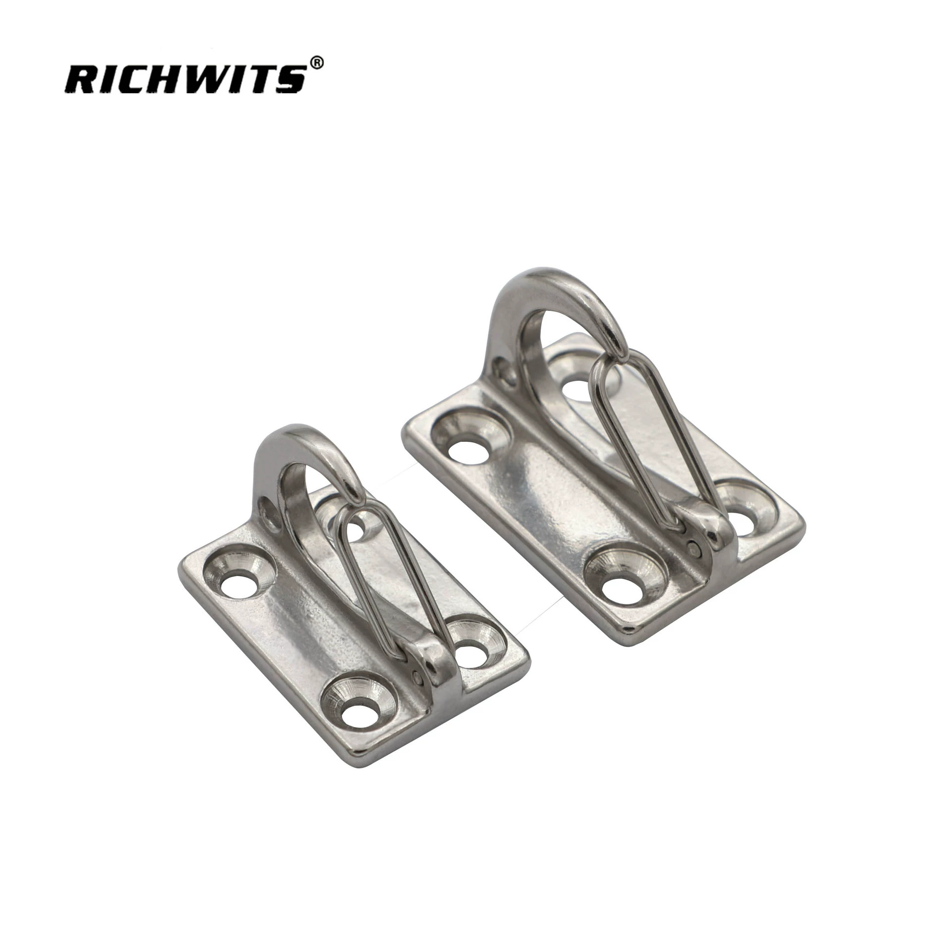 Крюк для веревки, буксировочный крюк, морской крюк, крюк для фендеров, простой пружинный крюк из нержавеющей стали, тяговый крюк, настенный крюк