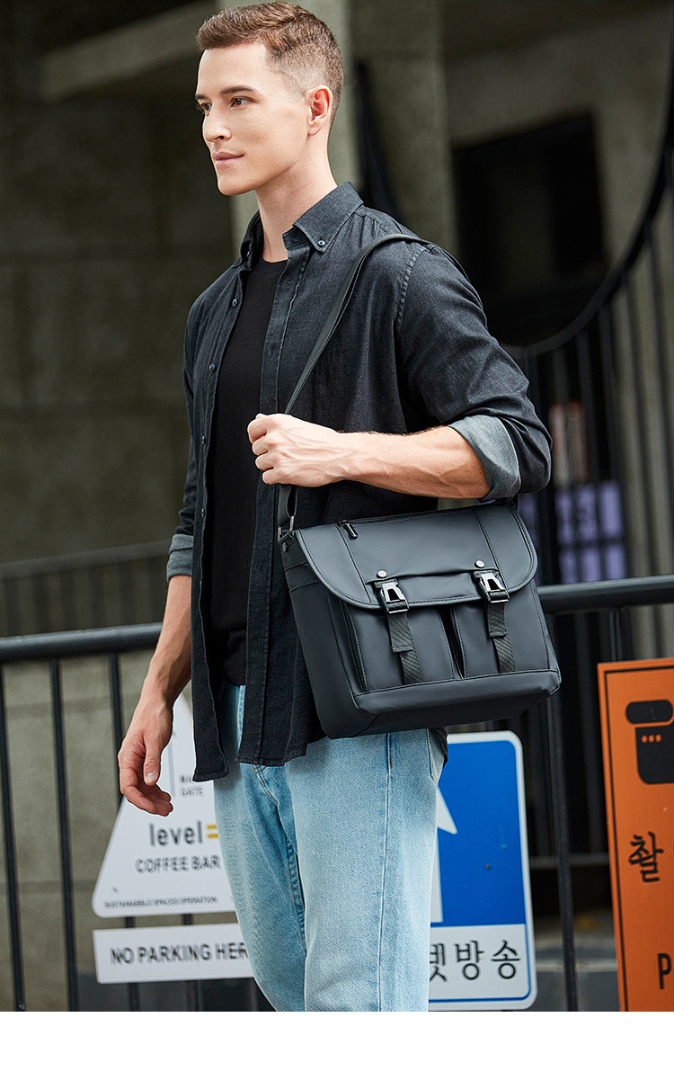 Messenger Bag For Men Waterproof Crossbody Bag Business Style_voghion.com