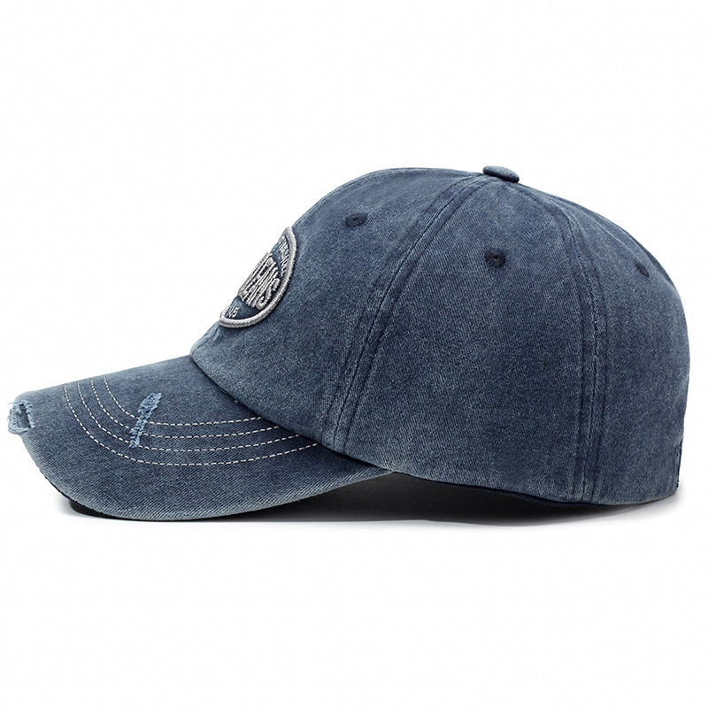 Distressed Fashion Washed Embroidered Wom's Summer Soft Top Personality Sweet Cool Casual Versatile Baseball Cap For_voghion.com