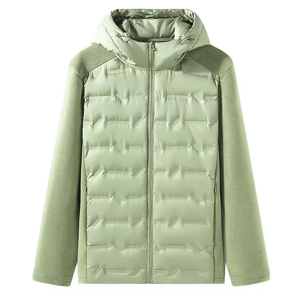 2025 Outdoor Autumn and Winter Hooded Couple Men and Women Same Style Fleece-Lined New 90 down Stand Collar Fleece Jacket Warm and Windproof