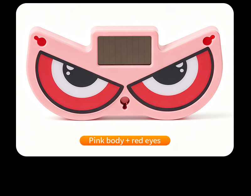 Cross-Border Solar-Powered Car Dynamic Devil's Eye New Led Expression Light Warning Light Car-Mounted Suction Cup Eye Light