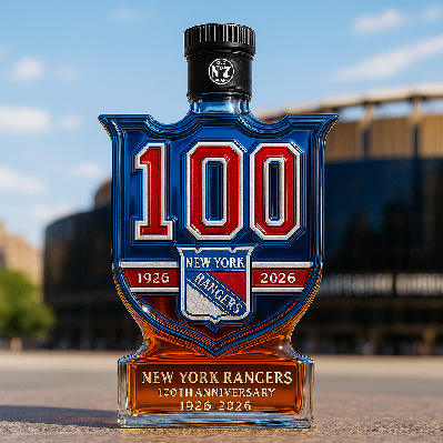 跨境新品Longhorns Whiskey Bottle蓝衣队 25 周年纪念威士忌酒瓶|undefined