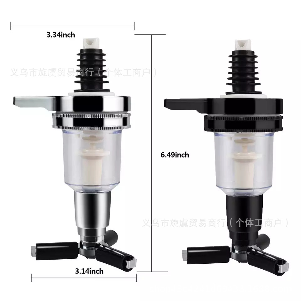 Şərab dispenserinin nasos başlığı, 25/30/45 ml, alüminium ərintisi