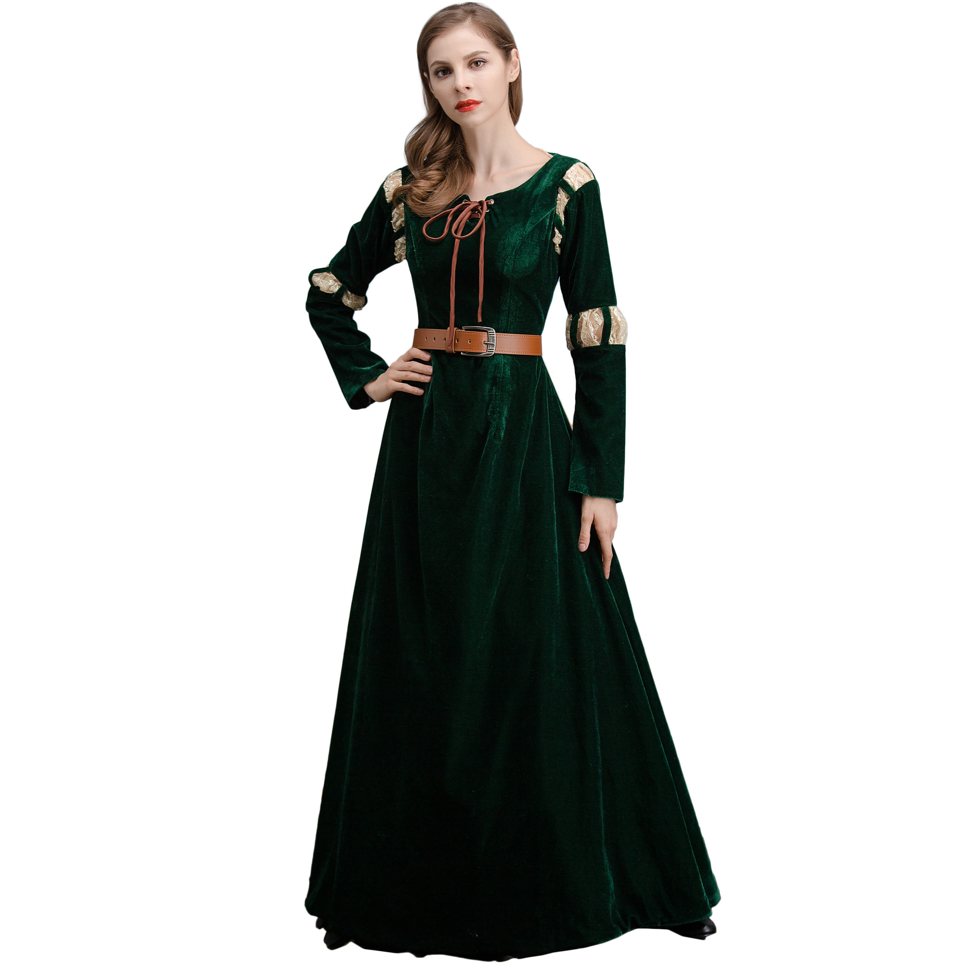 thumbnail image 1 of Disfraces de Halloween 2024 S-XL vestido de corte de manga larga vestido de reina griega retro vestido de reina egipcia antigua disfraz de Halloween, 1 of 4