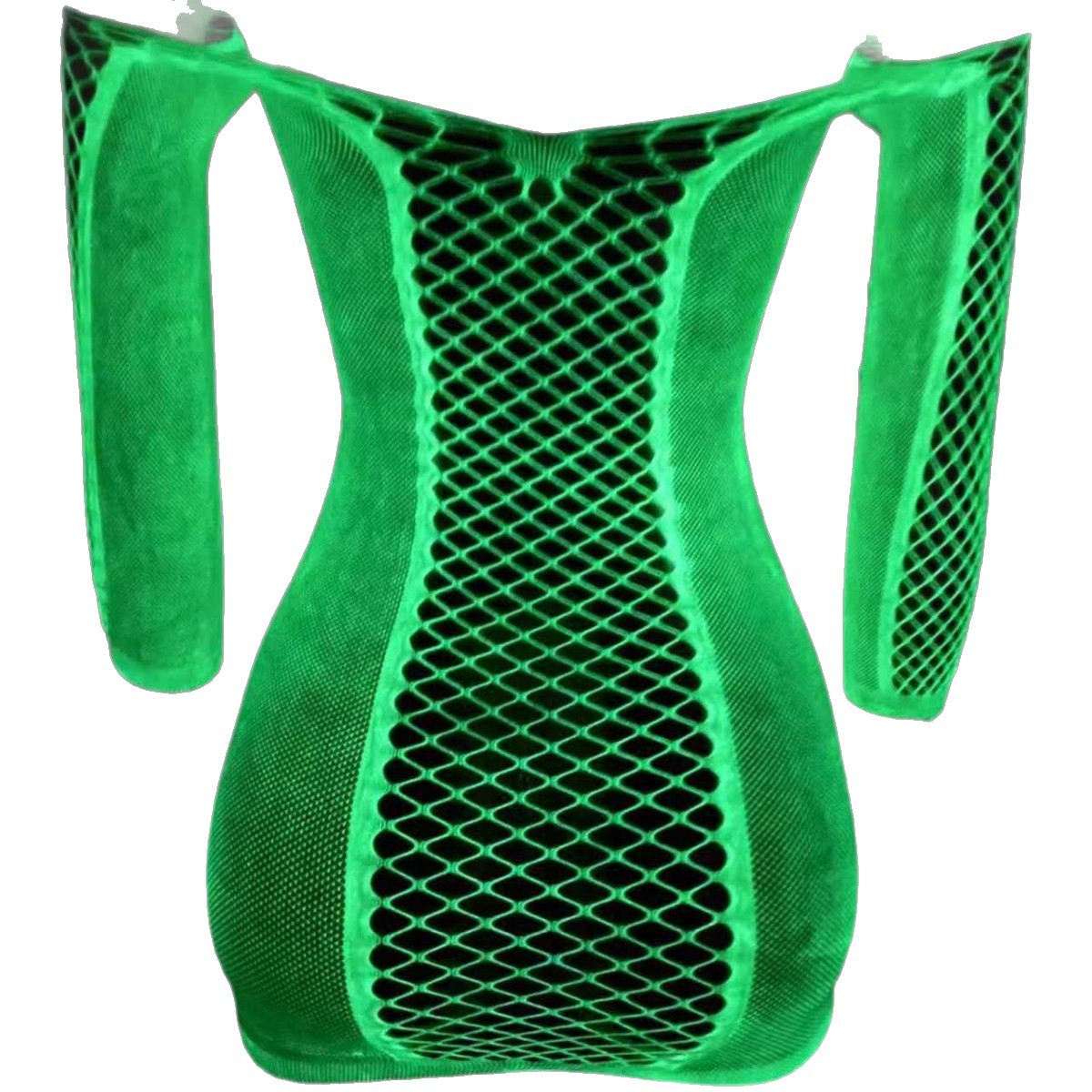 Yue mariposa comercio exterior fluorescente transfronterizo ropa de red sexy coqueteante sexy ropa interior hueca bolsa de cadera seducción uniforme 8953