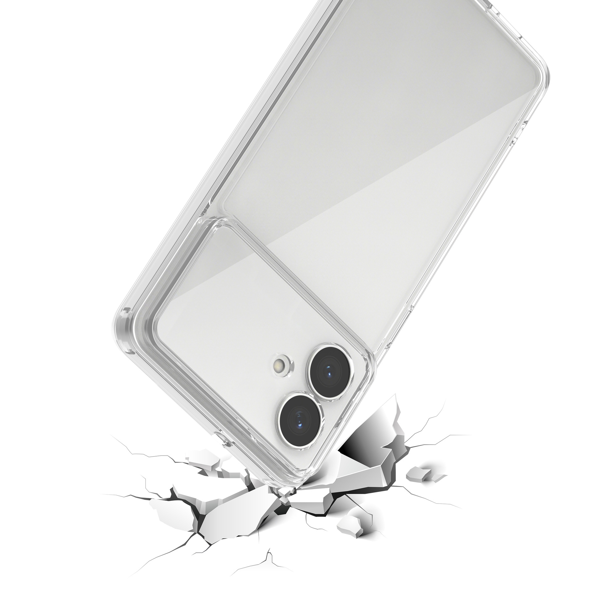 Transfronterizo adecuado para Samsung S25 ultra dos en uno funda para teléfono móvil acrílico transparente cubierta protectora anticaída S25FE