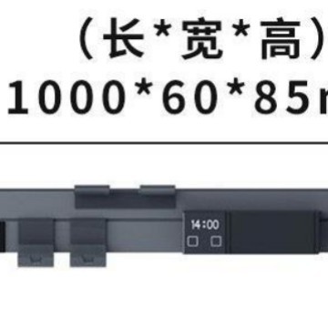다크 그레이 400mm 길이 저장 랙 (마그네틱 소켓 헤어 드라이어 랙 면도 블레이드 홀더 와이어 클립 더블 눈썹 연필 안경 프레임 포함)