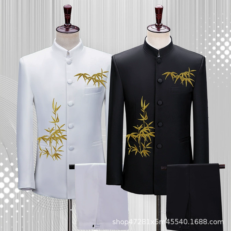 Китайский воротник мужской костюм Чжуншань мужской новый китайский молодежный костюм