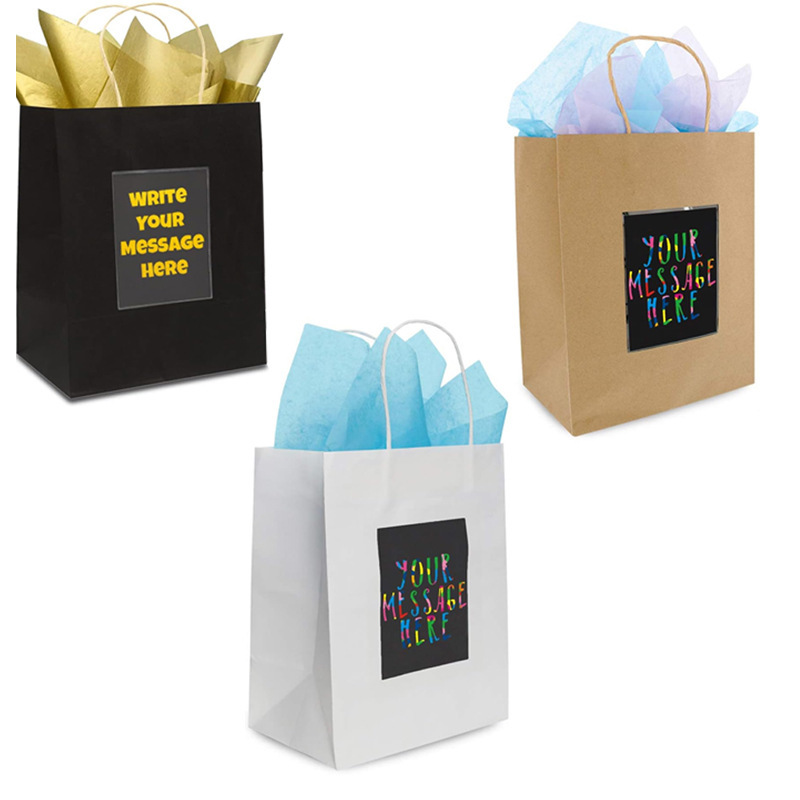 Amazon new with handle and message scraping board personalized gift bag board shopping gift bag jewelry portable